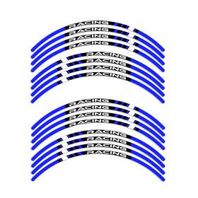 Mc1wsap01b17pn22071 Mc Motoparts Blue Stripe 17 Inch Edge Rim Sticker For Kawasaki Ninja Zx-14r 16 18 19 20