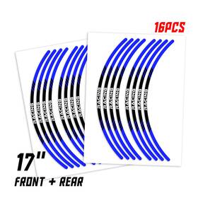 Mc1wsap03bxx17pn22030 Mc Motoparts Red Stripe3 17 Inch Edge Rim Sticker For Honda Cb1100 Ex 14 15 16 18 19 20