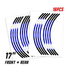 Mc1wsar03bxx17pn22030 Mc Motoparts Red Rush3 17 Inch Edge Rim Sticker For Honda Cb1100 Ex 14 15 16 18 19 20