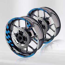 Mcrcwsgp01xxx17sn24037 Mc Motoparts Aqua 17 Inch Rim Wheel Stickers Decals For Gsxr750 16 18 19 20 21 22 23 24