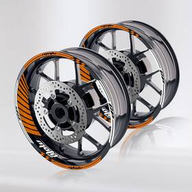 Mcrcwsgp02xxx17sn24007 Mc Motoparts Orange 17 Inch Rim Wheel Stickers Gp02 For Cbr600rr 18 19 20 21 22 23 24