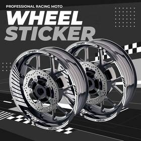 Mcrcwsgp02xxx17sn24033 Mc Motoparts White 17 Inch Rim Gp02 Vinyl Wheel Stickers For Z1000r 21 22 23 24