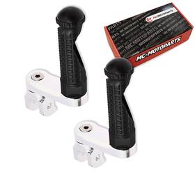 Mffpfg8440mmsimprobksn12882 Mc Motoparts Mpro 40mm Extended Black Rider Front Foot Pegs For Triumph Bonneville Efi 08-22