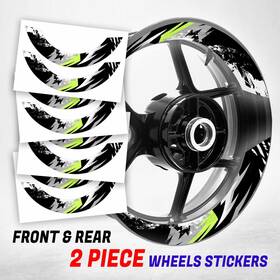 Mffrwscs03bxxx17mffsn123008ka Mc Motoparts S03b Light Green 2-piece Rim Wheel Stickers For Ninja Zx6r 16 17 18 19 20 21 22