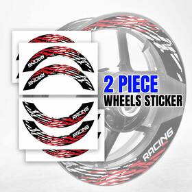 Mffrwscs07bxxx17mffsn123007su Mc Motoparts S07b Red 2-piece Rim Wheel Stickers For Gsxr750 12 13 14 15 16 17 18 19 20 21 22