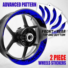 Mffrwscs08bxxx17mffsn123013ka Mc Motoparts S08b Blue 2-piece Rim Wheel Stickers For Vulcan S 650 En650 15 16 17 18 19 20