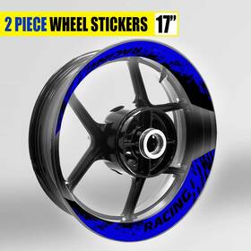 Mffrwscs08bxxx17mffsn123019ka Mc Motoparts S08b Blue 2-piece Rim Wheel Stickers For Z900 17 18 19 20 21 22