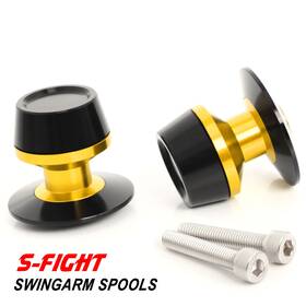 Rmmclspgd10mmmm523014 Mc Motoparts 10mm Gold Swingarm Spools Screws For Zrx1200/ R 01 02 03 04 05 06 07 08 09