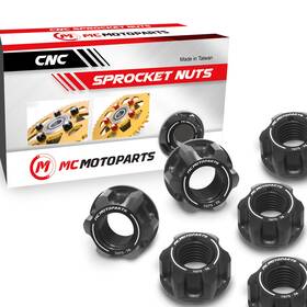 Rmrsnmc01bu4pcsmm525133 Mc Motoparts Billet Rear Wheel Sprocket Nuts Blue For Z125 Pro 15 16 17 18 19 20 21 22 23 24