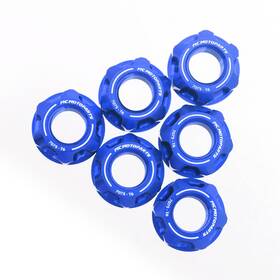 Rmrsnmc08bumm525055 Mc Motoparts Billet Rear Wheel Sprocket Nuts Blue For Mv Agusta Brutale 1090 Corsa 13-15 16