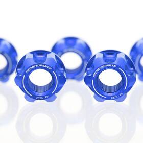 Rmrsnmc12bumm525027 Mc Motoparts Billet Rear Wheel Sprocket Nuts Blue For Honda Cl500 23 24