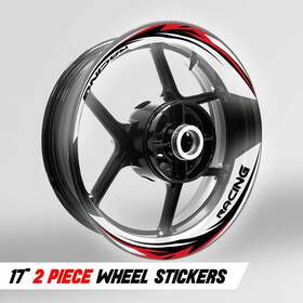 Rmwscs01wxxx17mm523016ka Mc Motoparts S01w Red 2-piece Decals Wheel Stickers For Z650 17 18 19 20 21 22