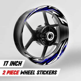 Rmwscs04bbu17mm523005su Mc Motoparts S04b Blue 2-piece Decals Wheel Stickers For Gsxr1000 13 14 15 16 17 18 19 20