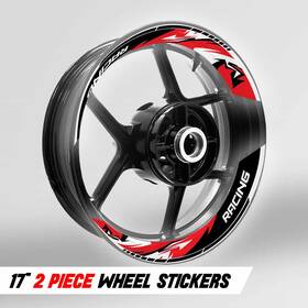 Rmwscs10bxxx17mm523024ka Mc Motoparts S10b Red 2-piece Decals Wheel Stickers For Zx6r Ninja 636 600 17 18 19 20 21 22