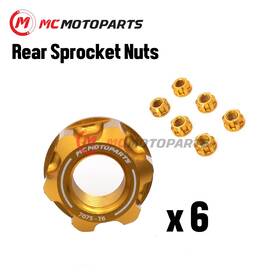 Rsnmc01xxmag028ho1 Mc Motoparts Cnc Rear Wheel Sprocket Nuts Set For Honda Cb1000 R 08-18 Cbr1000 Rr S Fireblade