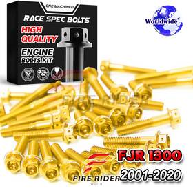 Tu-fjr13000120tfu25001 Mc Motoparts Aluminum Engine Bolts Kit Set For Fjr 1300 01-11 12 13 14 15 16 17 18