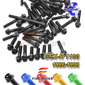 Tu-gsxr11008698tfu25001 Mc Motoparts Aluminum Engine Bolts Kit Set For Gsx-r 1100 86-90 91 92 93 94 95 96
