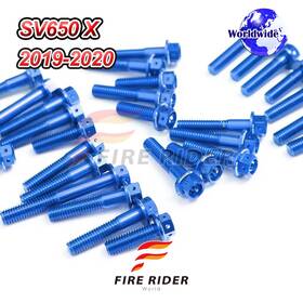Tu-sv650x1920tfu25001 Mc Motoparts Aluminum Engine Bolts Kit Set For Suzuki Sv650 X Retro Cafe Racer 19 20