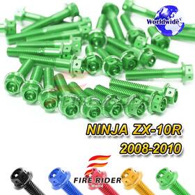 Tu-zx10r0810tfu25001 Mc Motoparts Aluminum Engine Bolts Kit Set For Kawasaki Ninja Zx-10r 08 09 10