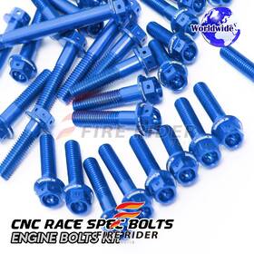Tu-zx6r2425tfu25001 Mc Motoparts Aluminum Engine Bolts Kit Set For Kawasaki Ninja Zx-6r 2024-2025 24 25