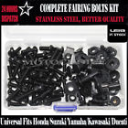 Mcmt215021bk220 Zxmt Stainless Steel Complete Fairing Bolts Kit For Yzf
