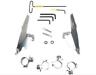 Mek2009 Memphis Shades Mount Kit For Batwing Fairing Polished