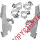 Mem8982 Memphis Shades Fats Slim Fairingtrigger-lock Mounting Kit Polished
