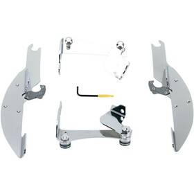 Mek1901 Memphis Shades - Trigger-lock Mount Kit For Batwing Fairing Polished