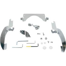 Mek1918 Memphis Shades - Trigger-lock Mount Kit For Batwing Fairing Polished