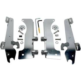 Mek1937 Memphis Shades - Trigger-lock Mount Kit For Batwing Fairing Polished