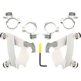 Mek2058 Memphis Shades Manual Switch-lock Mount Kit For Cafe Fairing - Polished
