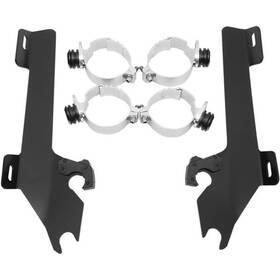 Mem8996 Memphis Shades - Trigger-lock Mount Kit For Batwing Fairing Black