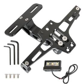 Mb740962 Menbager New Motorcycle Fender Eliminator Kit License Plate Holder With Led Tail Light Black