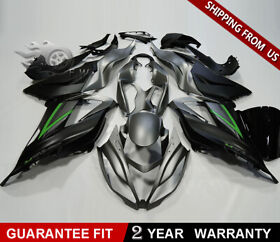 Fwk0613002 Metallic Silver Matte Black Fairing Kit For Kawasaki Ninja Zx6r 636 2013-2018