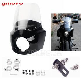 Us-t-039-15-cl Mofomotor Club Style Front Fairing Windshield For 2018-up Harley Softail Fxbb S Fxst Fxlr