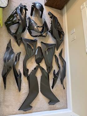 Kawazx6r-24 Monster Fairings Full Kit Kawasaki Zx-6r 2024 Painted Carbon Fiber