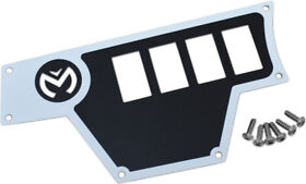 100-4361-pu Moose Racing Large Dash Plate Left White Rzr