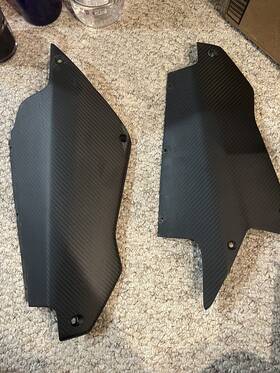 Moto-wilson 630128351793 2020 For Aprilia Rs660 Carbon Fiber Lower Side Fairings Belly Pan Panels