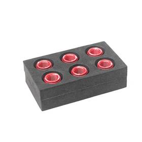 Tursnf01rdtfu60101t144 Motocirclestore Motorcycle Red Rear Sprocket Nuts M10 For Kawasaki Ninja 300 Ex 12-17 16 15 14