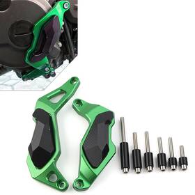77us Motorshop 550727481564 For Kawasaki Ninja 400 2018-23 Engine Stator Cover Guard Slider Protector Green