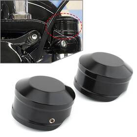 Motorshop168 120001617554 Black Upper Fork Stem Nut Cap For Harley Softail Breakout Fxbr Fxbrs 18-23 Us