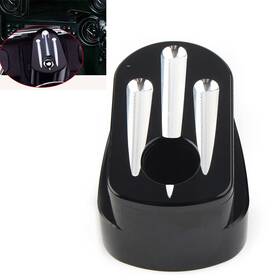 Motorshop168 550732665591 For Harley Street Road Glide Cnc Cut Billet Aluminum Black Ignition Switch Cover