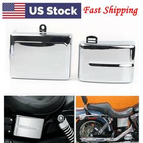 Motorshop168 550732710734 Battery Side Covers For Harley Dyna Fat Street Bob Low Rider Super Glide 2006-17