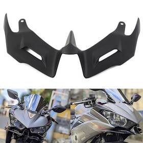 Motorshop168 550740553897 For Yamaha Yzf R3 R25 2014-2018 Black Front Fairing Winglet Aerodynamic Spoiler