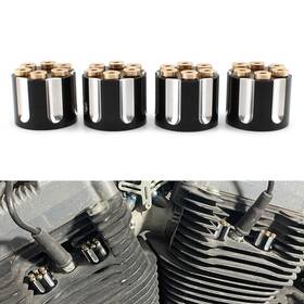Motorshop168 550744711842 4x Spark Plug Screw Nut Head Bolt Cap Engine Topper Cover For Harley Twin Cam Us
