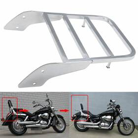 Mto 722564815660 For Honda Shadow Steed Vlx 600 &spirit 750 01-08 Chrome Sissy Bar Luggage Rack