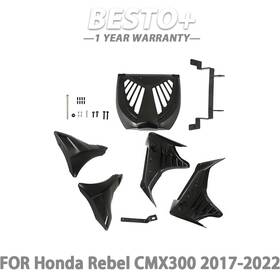 Btp81461p Munirater 2017-22 Fit For Honda Rebel Cmx300 Under Fairing Cover Belly Panel Engine Guard