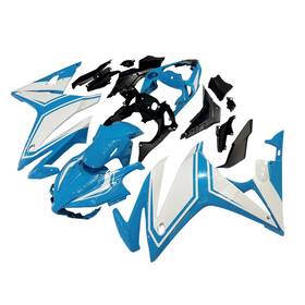 Fwcbr500r16-17 Mzy Moto Blue White Abs Fairing Kit For Honda Cbr500r 2016 2017 2018 Plastic Bodywork Set