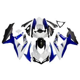 Fwk8-113 Mzy Moto Blue White Fairings Kit For Suzuki Gsxr600 750 2008 2009 2010 Injection Bodywork