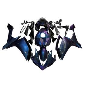 Fwr12007-102 Mzy Moto Chameleon Purple Blue Fairings For Yamaha 2007 2008 Yzf R1 07 08 Abs Bodywork
